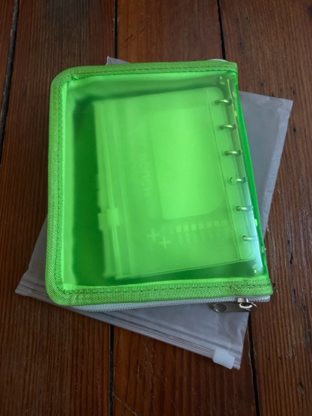 NEW Lerine 7-Day Zippered Pill Pouch Set with Ring Binder, BPA-Free, Green